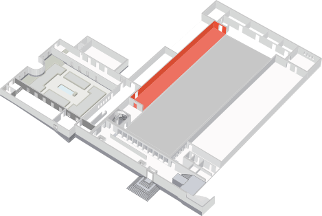 A Map showing where Prehistories is over the museum