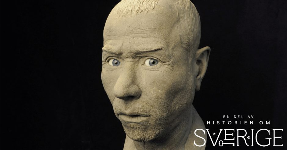 Digital rendering av ett människohuvud