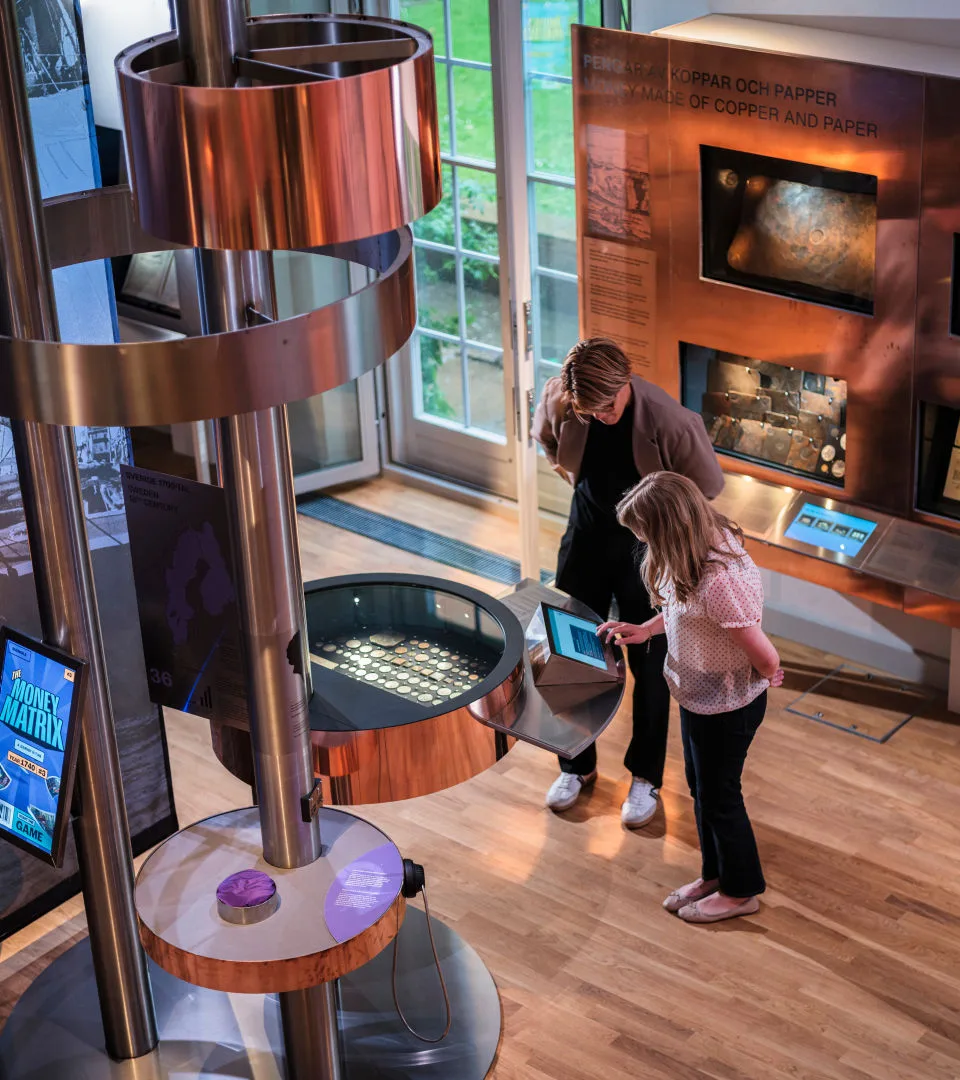 Visitors at the Economy Museum.