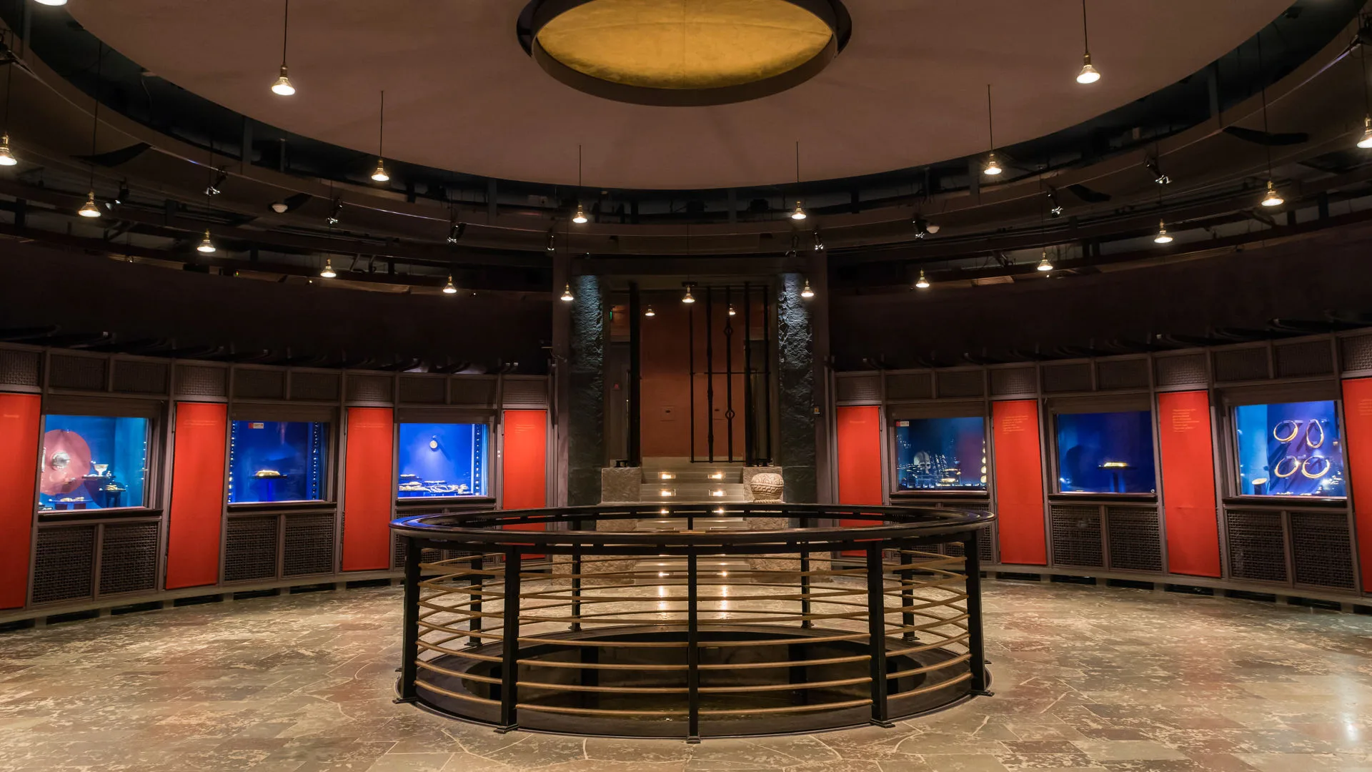 Guldrummet på Historiska museet.