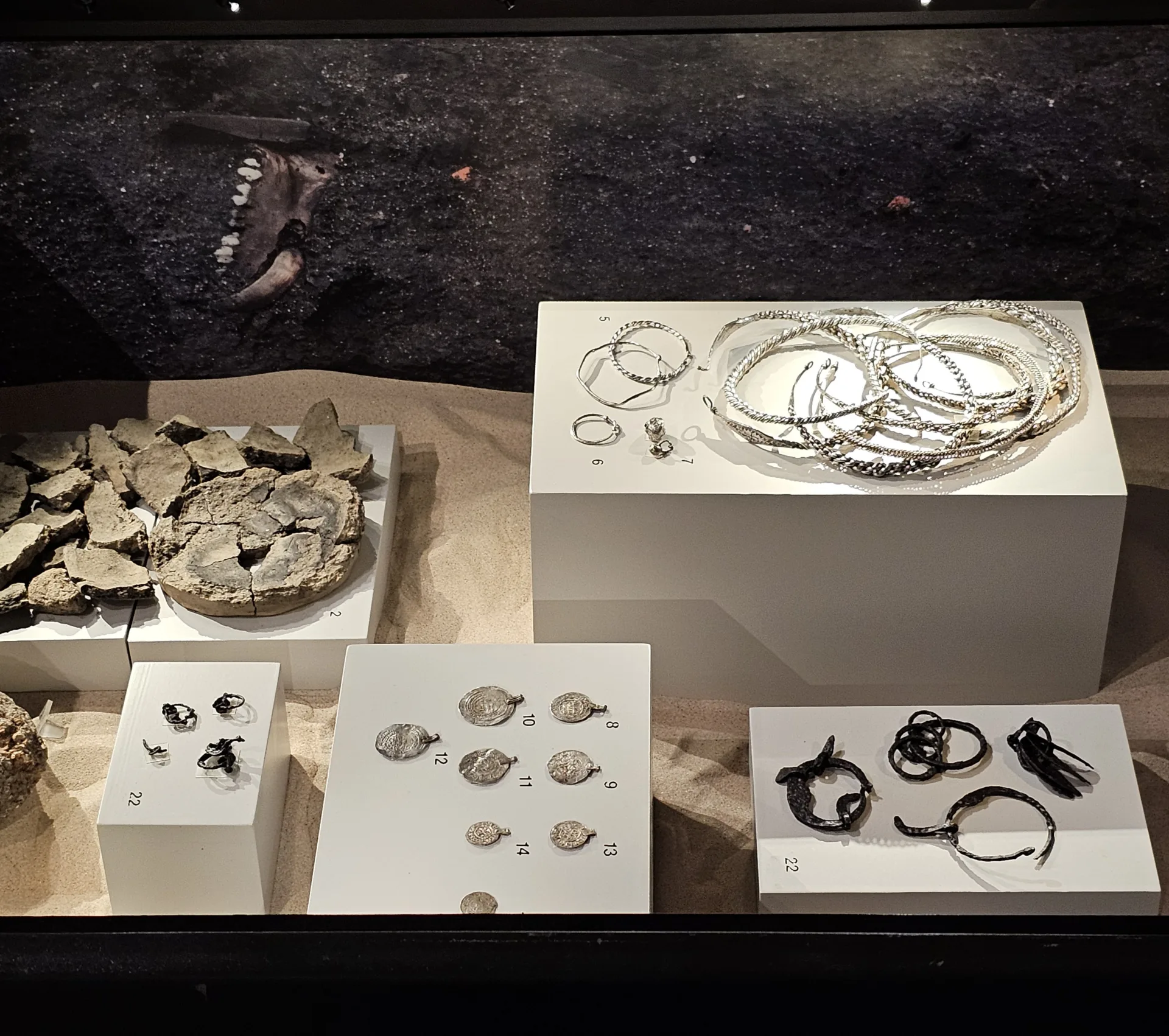Silver treasures like coins and jewellery