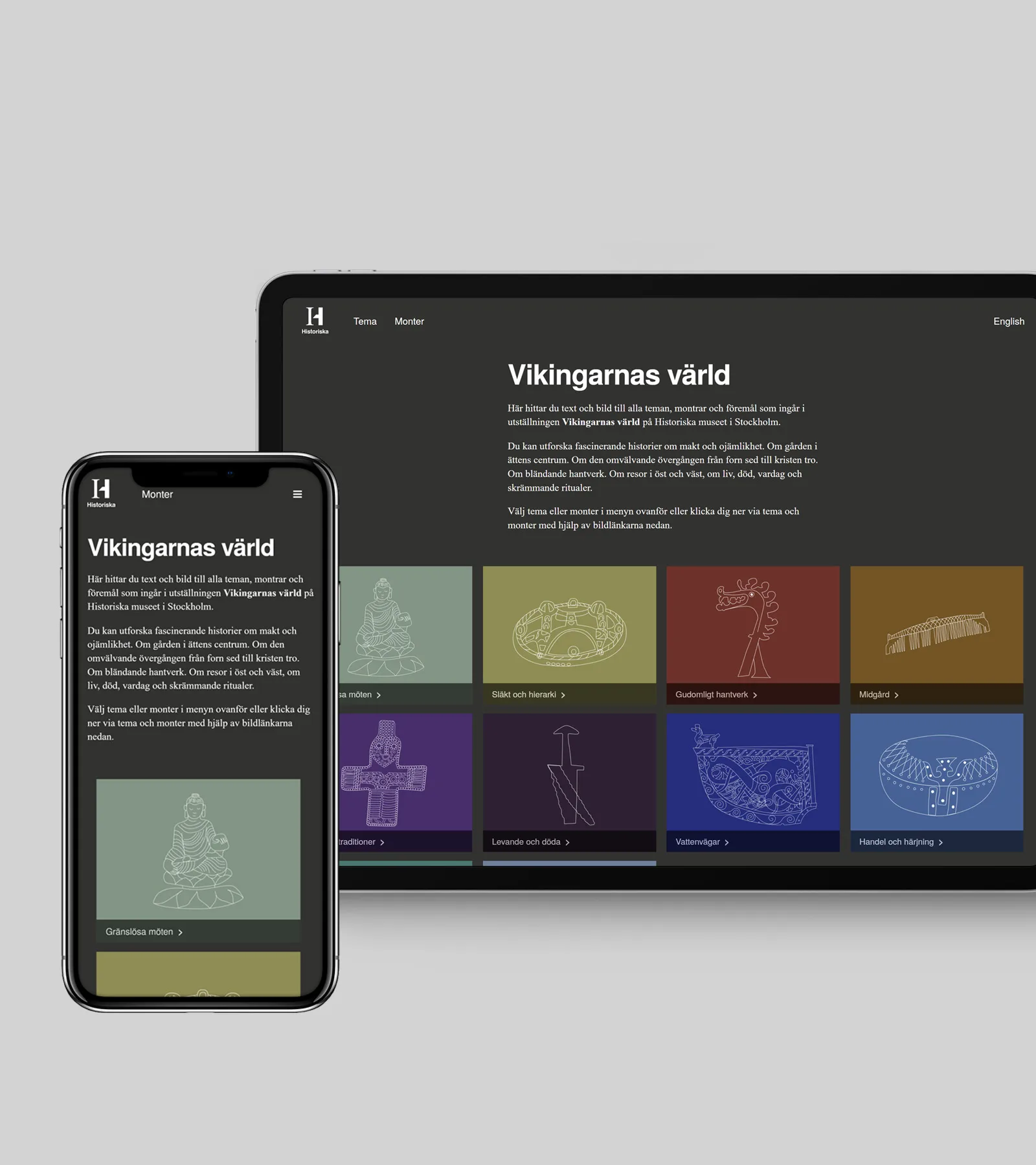 En telefon och en ipad.