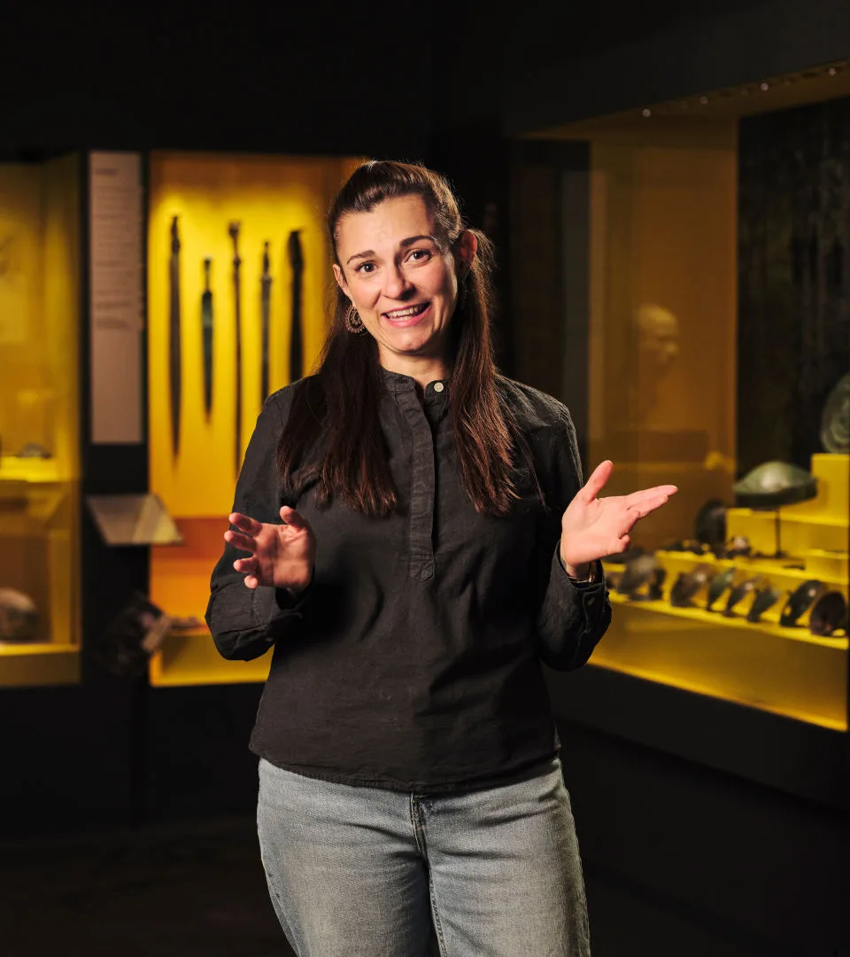 Personal på Historiska museet.