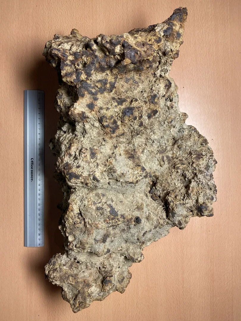 A raw unworked mass of iron