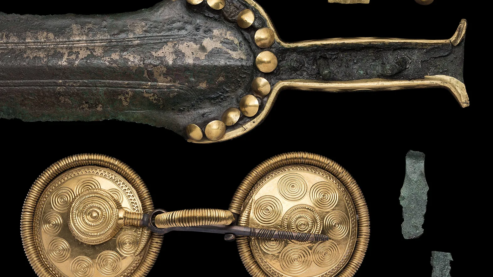 Detaljbild på föremål ur Historiska museets samling.