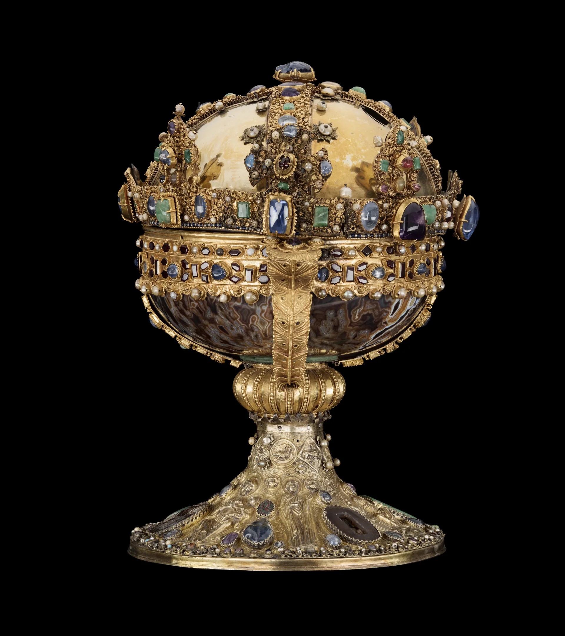  The Elisabeth Reliquary, a golden ord with jewel decorations