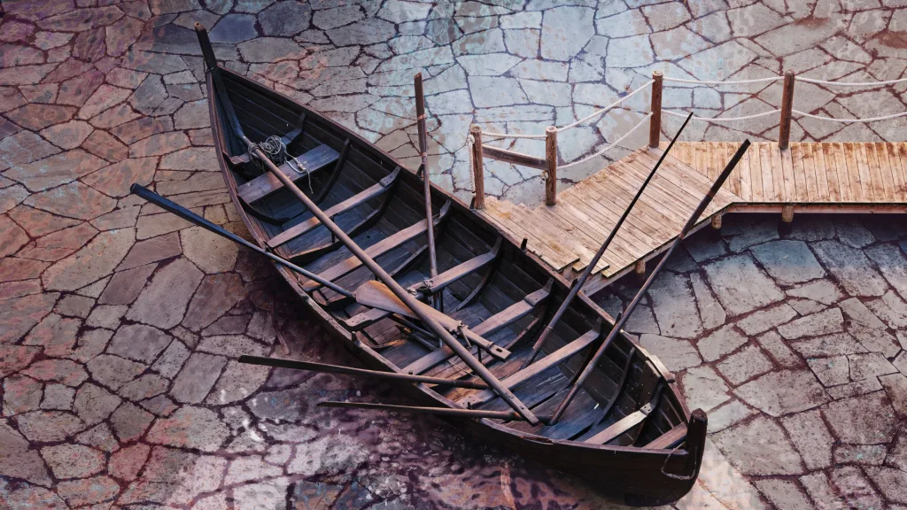 Kommunikationsbild - Krampmacken. Vikingaskepp