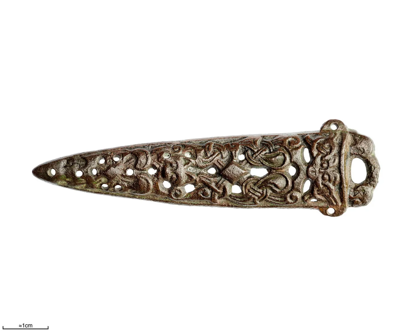 Eldstålsbeslag eller fäste av brons