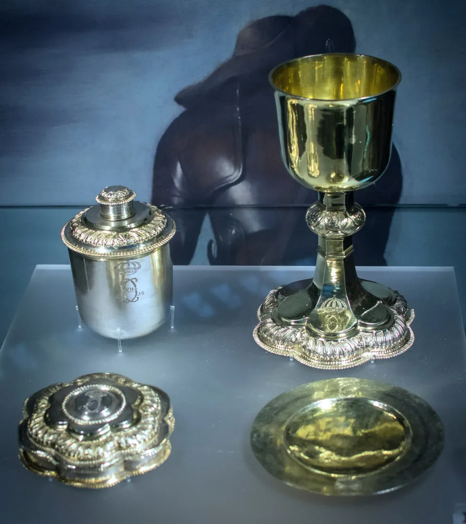 Bild med föremål från Linköpingsskatten