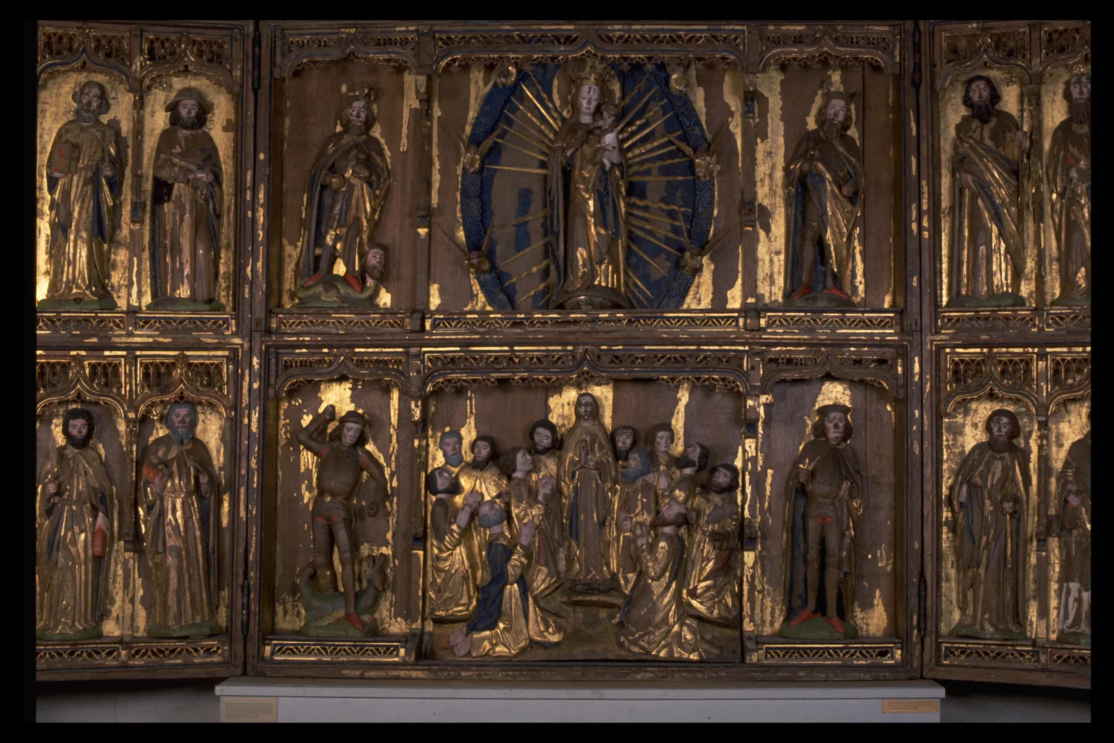 Altarpieces depicting various religious individuals