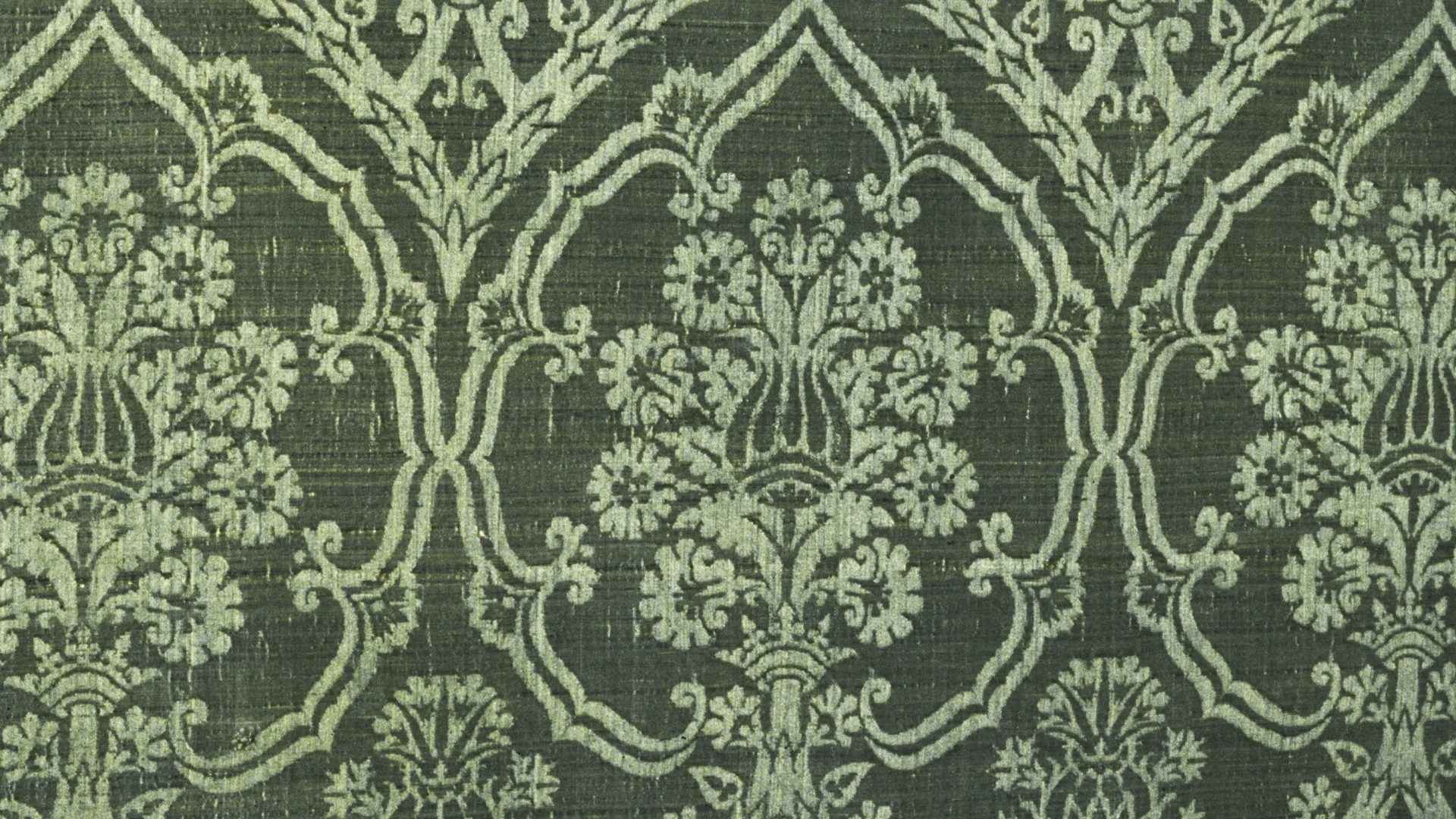 Green pomegranate pattern
