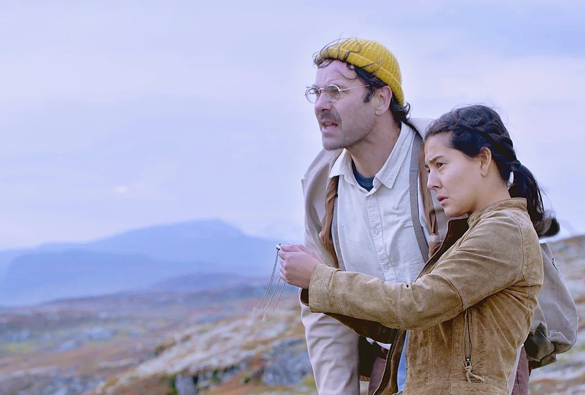 Två av skådespelarna i Arkeologens dotter.