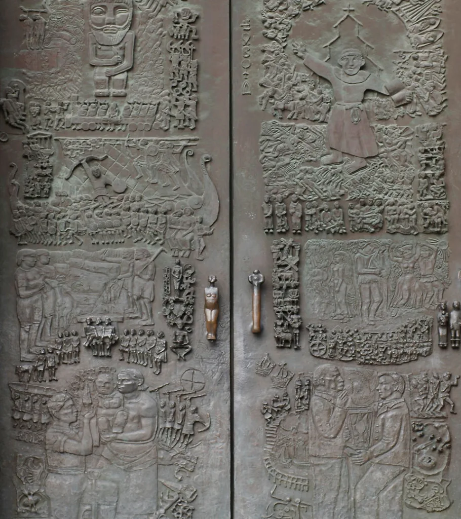 Gate to the Swedish History Museum by Bror Marklund.