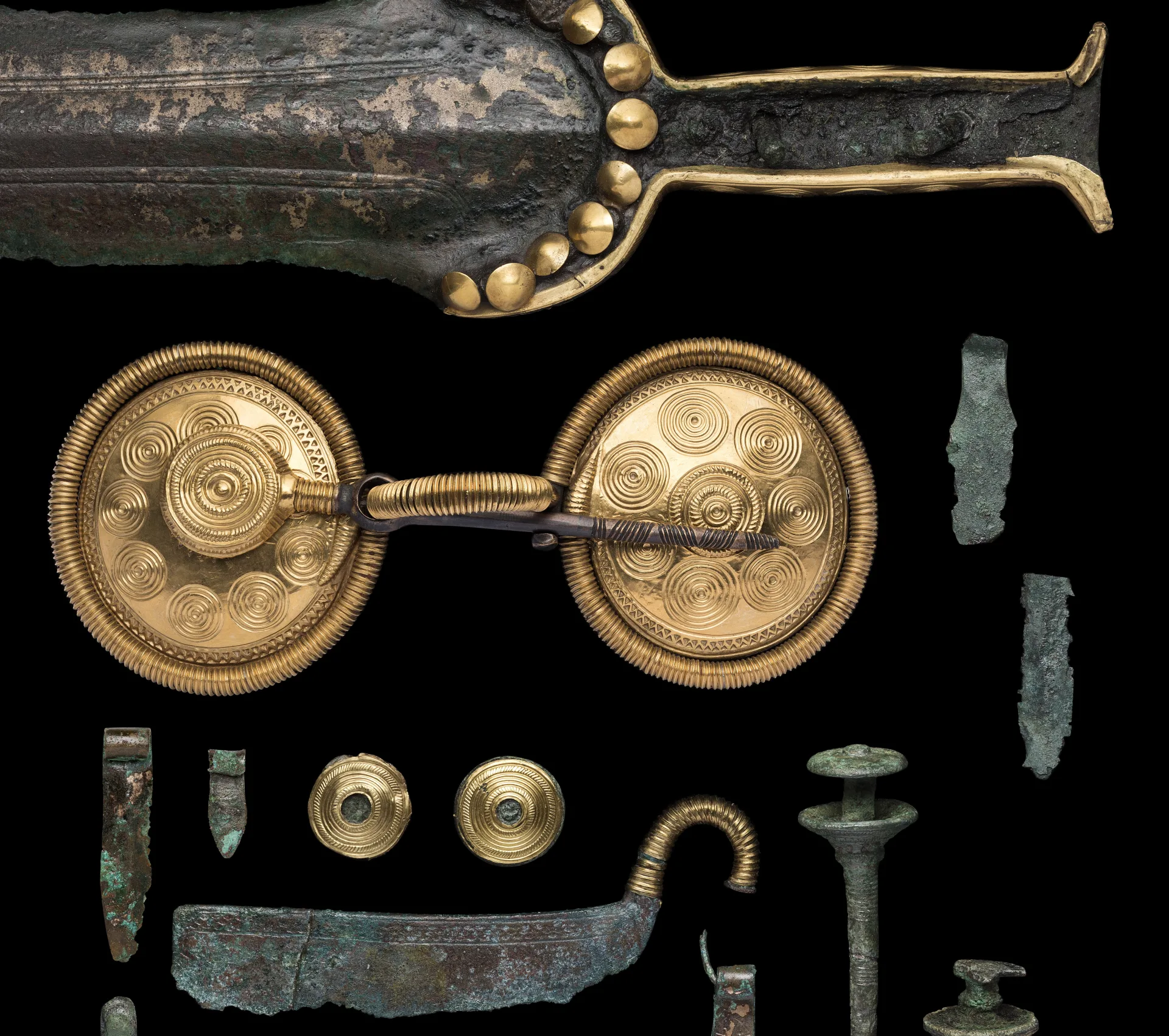 Föremål från Hågahögen.