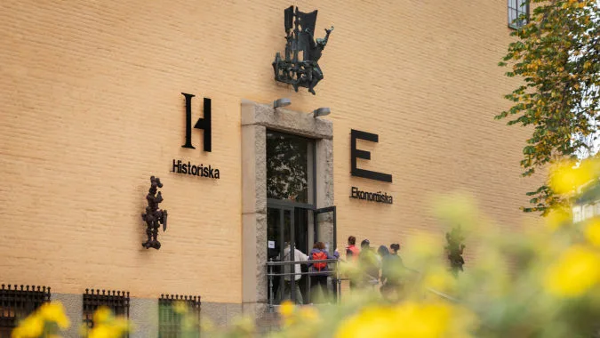 The entrance to the Swedish History Museum.