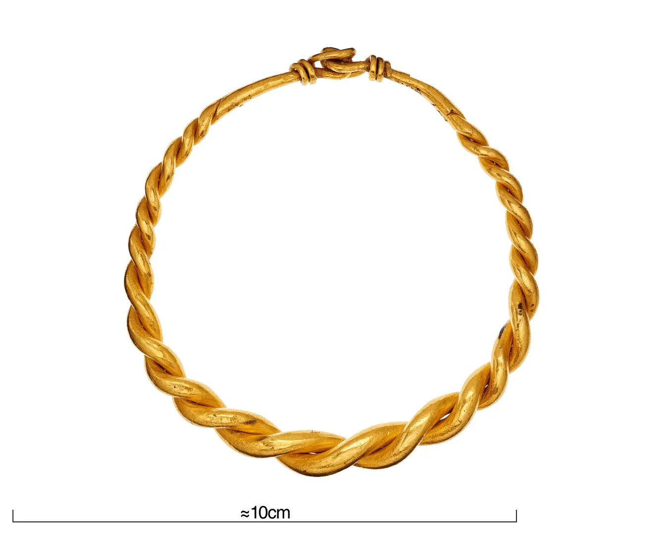 Bracelet of twisted gold wire