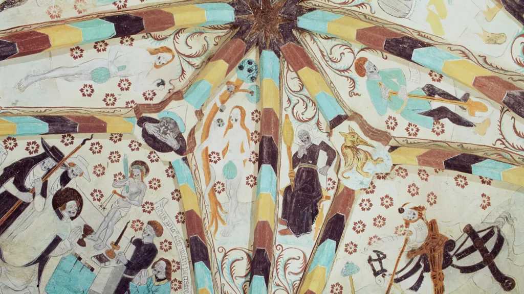 Historiska museet_medeltid_kalkmalkning_Albertus Pictor_Harkeberga_Uppland_1920x1080