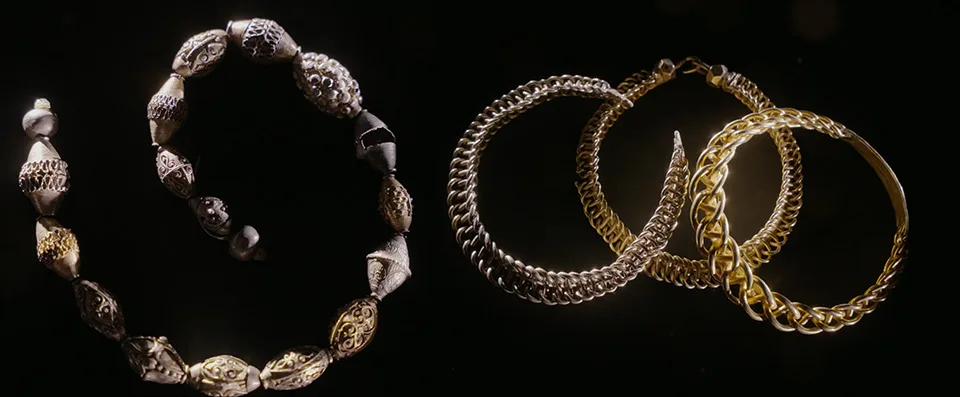 Smycken som är en del av Duneskatten