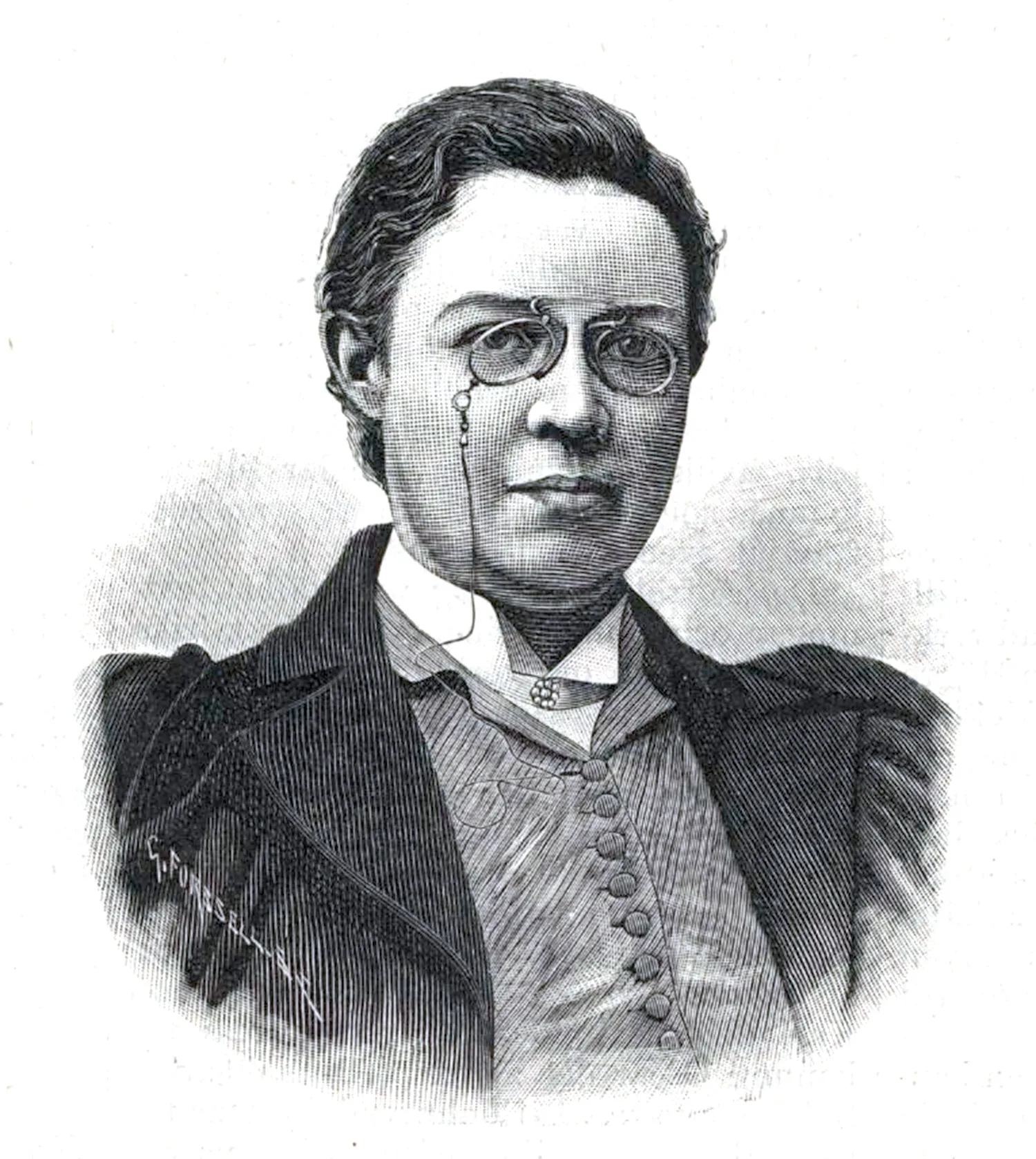 Drawing of artist Sofia Gisberg