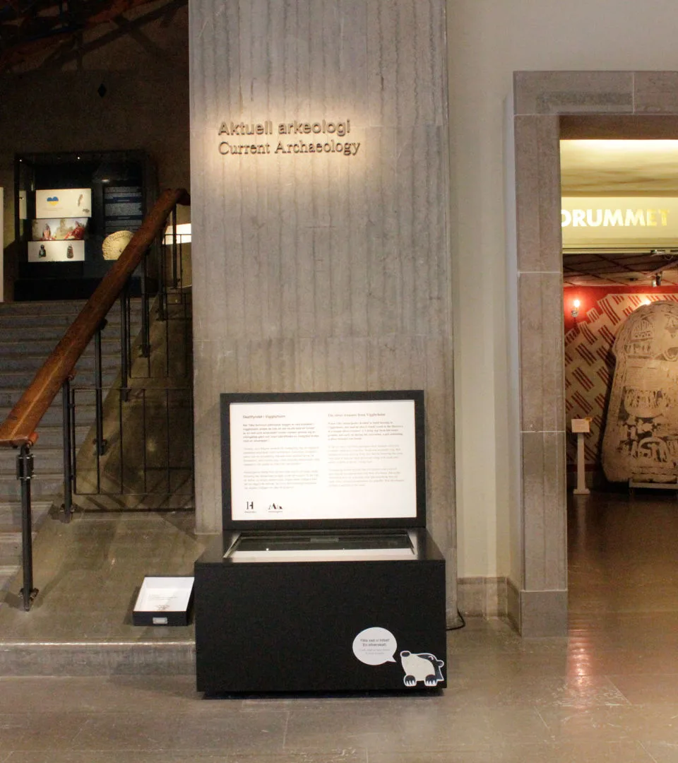 Exhibition display at the Swedish History Museum.