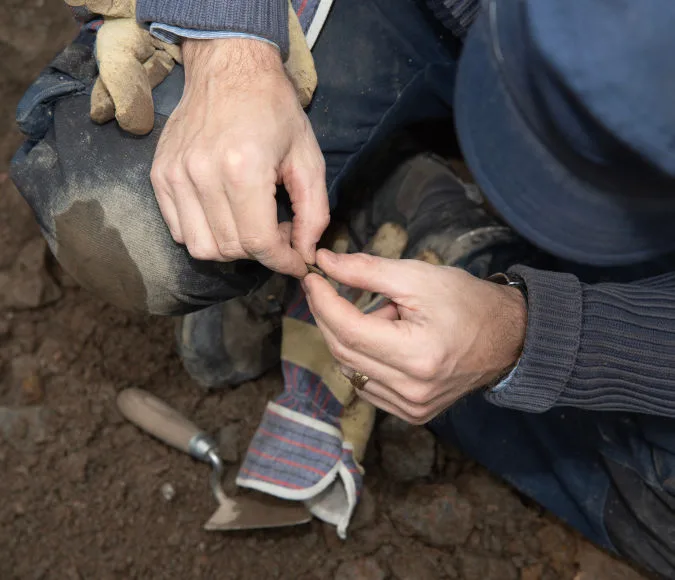 Grävning i "Skarpnäckslägret" 2016