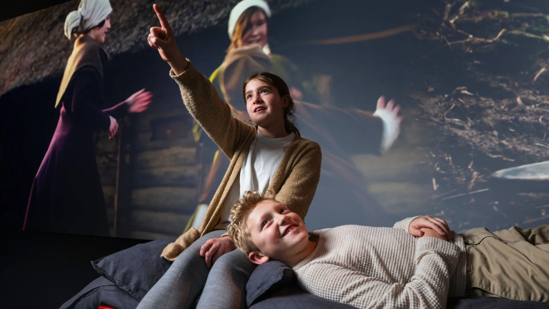 Children in the exhibition.