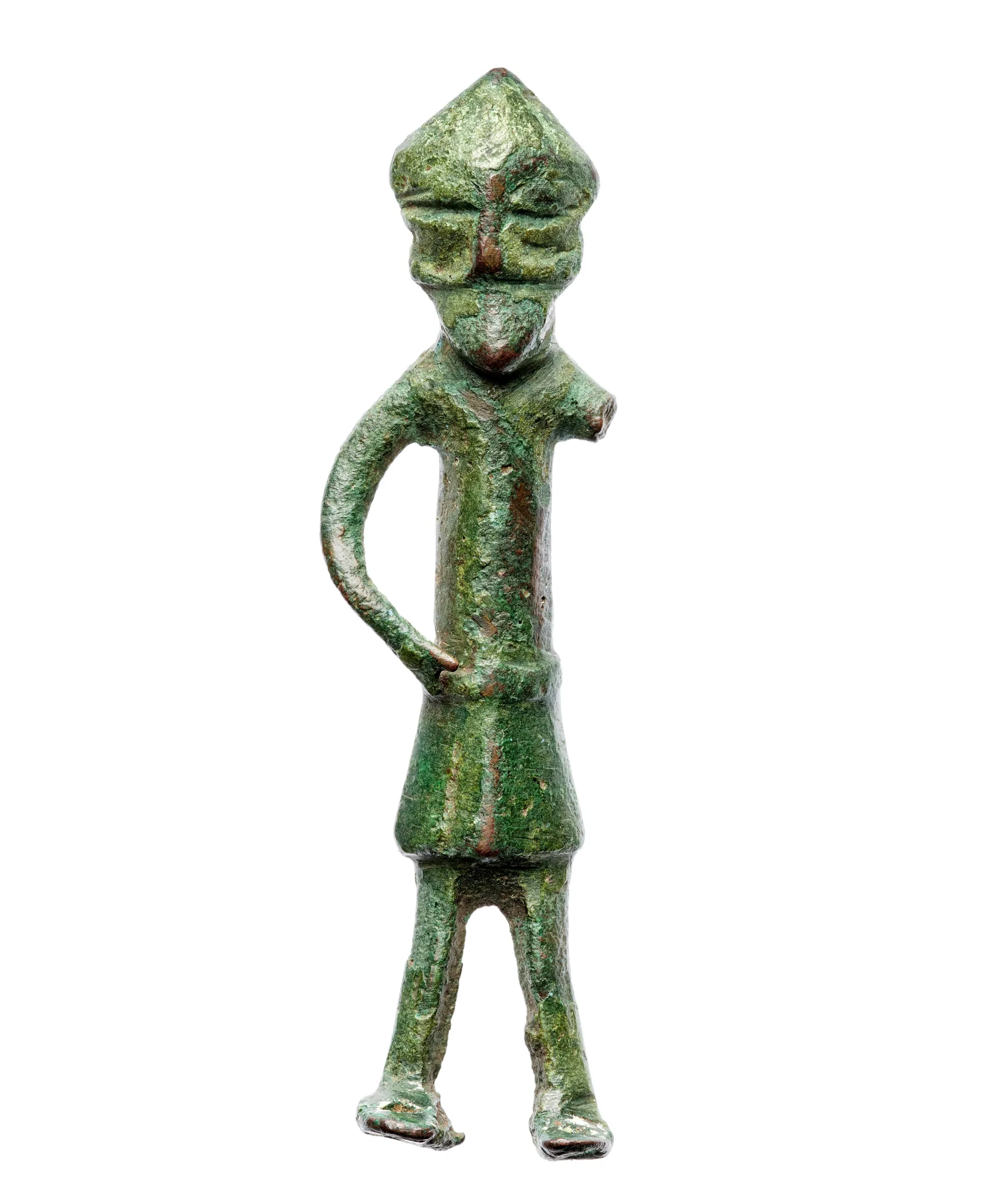 Bronze figure depicting a god