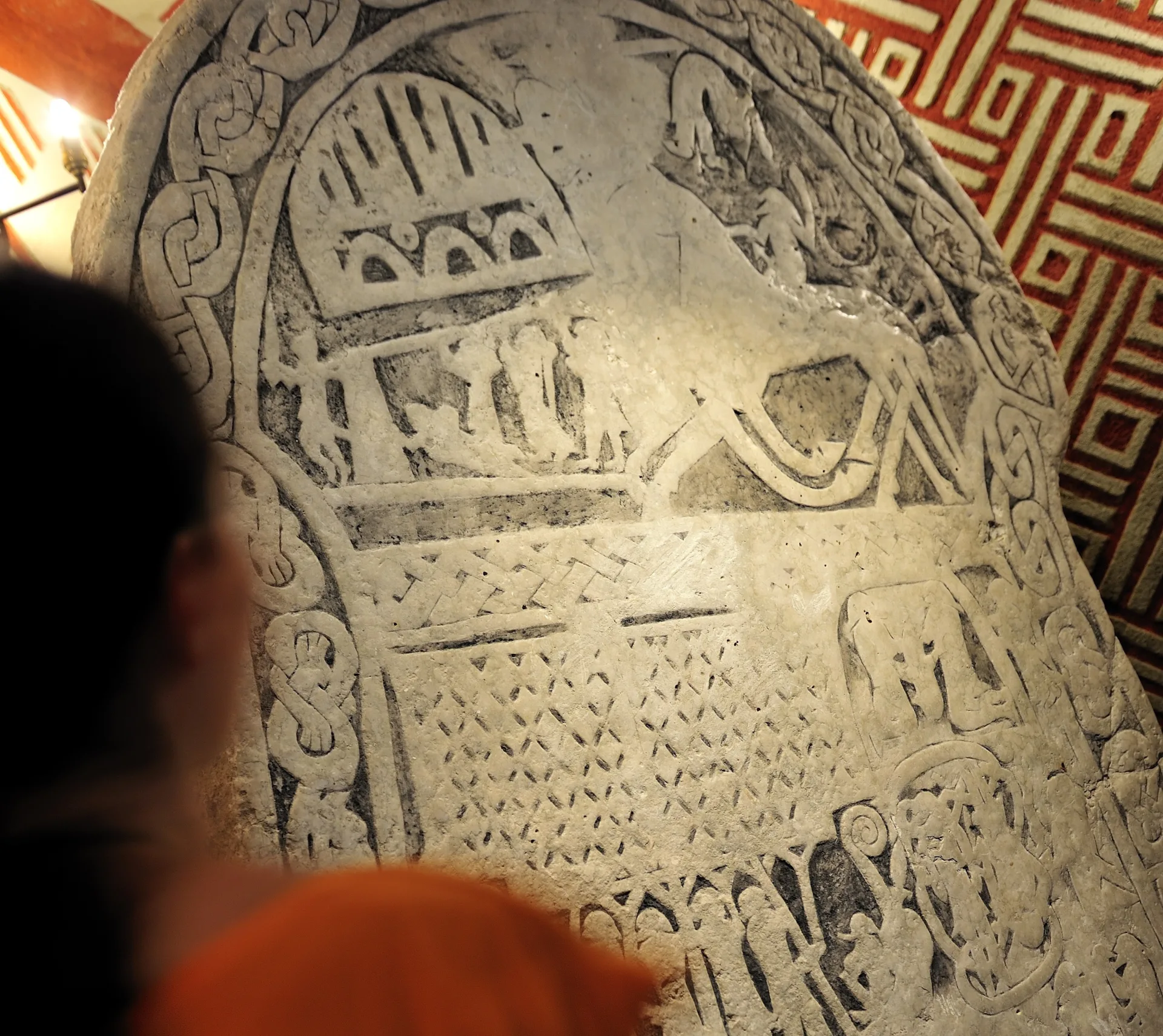 Bildsten i Guldrummet på Historiska museet.