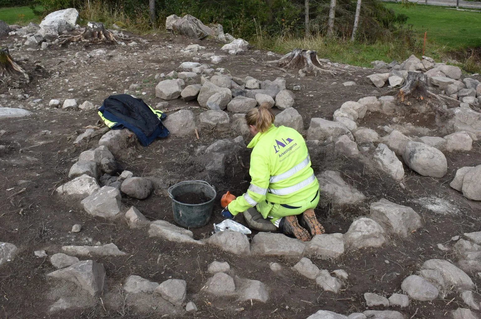 Utgrävning i Sylta. Foto: Arkeologerna