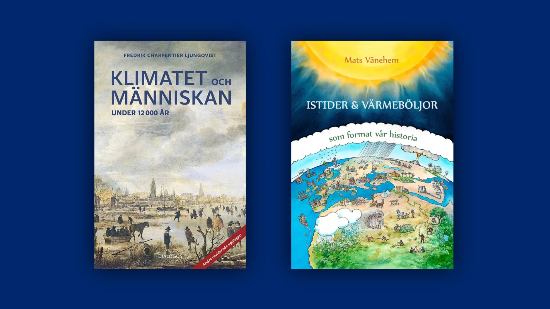 Två bokomslag